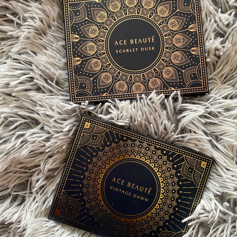 Ace beaute vintage dawn and scarlet dusk eyeshadow